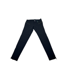 bebe size 28 Black Pants with zipper pockets and zipper ankles (0201)